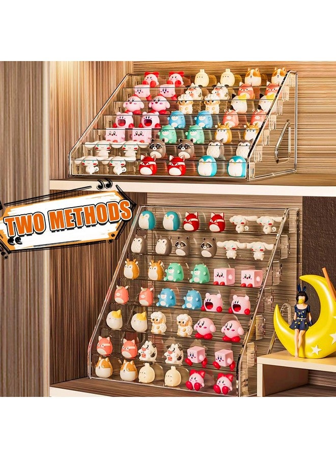 tutata Clear Display Shelf for Funko Bitty Pop! Mini Collectible Toys Display Shelf Compactable with Doorables-7 Layers - Image 4