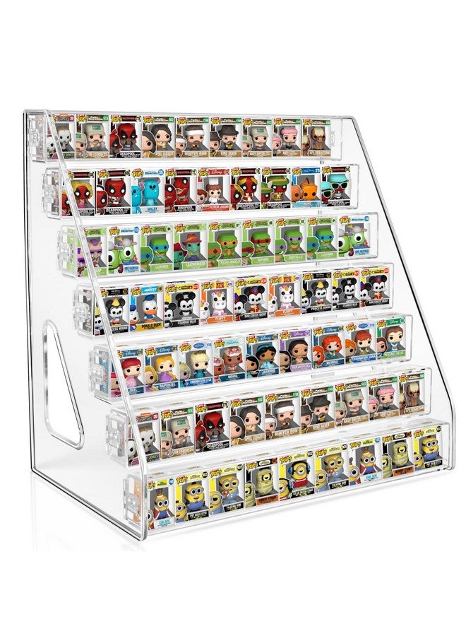 tutata Clear Display Shelf for Funko Bitty Pop! Mini Collectible Toys Display Shelf Compactable with Doorables-7 Layers - Image 1