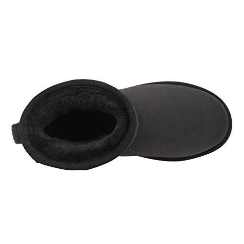 CLPP'LI Womens Classic Mini Winter Snow Boots - Black - 8 - Image 4