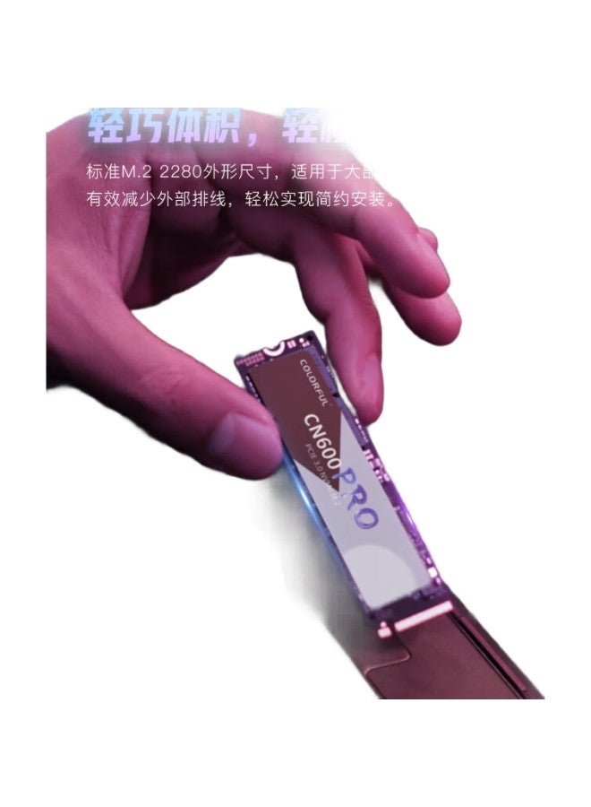 Colorful قرص صلب ملون 512 جيجابايت، واجهة M.2 (بروتوكول Nvme)، سلسلة Cn600 Pro، Pcie 3.0 X4 - Image 1
