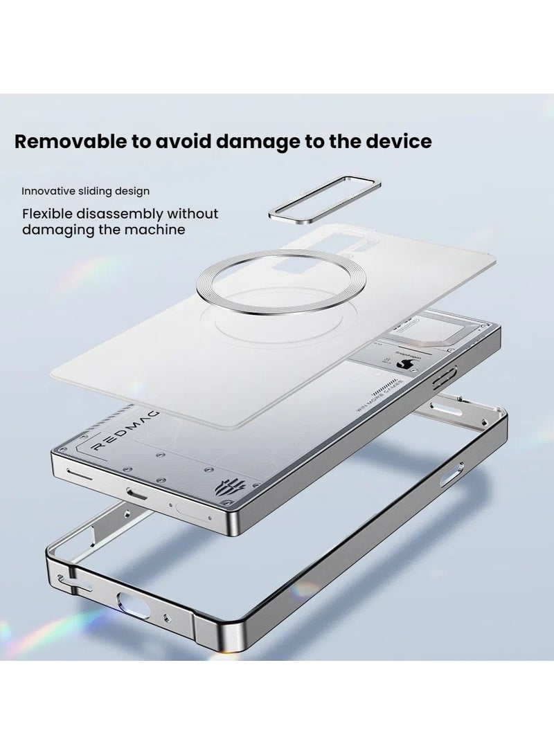 general Magnetic Phone Case for Red Magic 10Pro, Metal Bezel Drop Protection Frosted Case for Red Magic 10Pro - Image 2