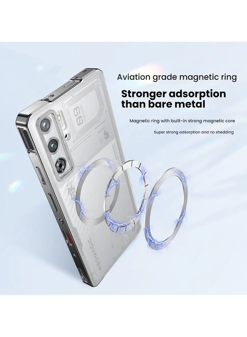 general Magnetic Phone Case for Red Magic 10Pro, Metal Bezel Drop Protection Frosted Case for Red Magic 10Pro - Image 3