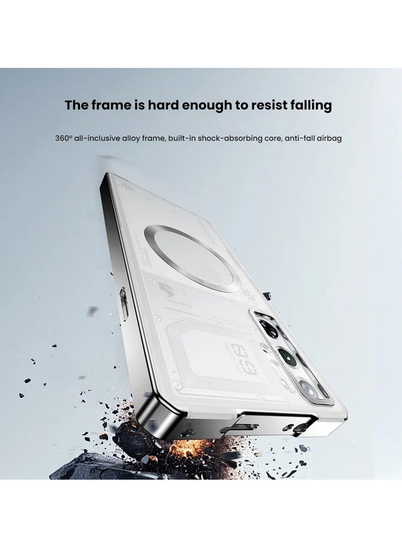 general Magnetic Phone Case for Red Magic 10Pro, Metal Bezel Drop Protection Frosted Case for Red Magic 10Pro - Image 4