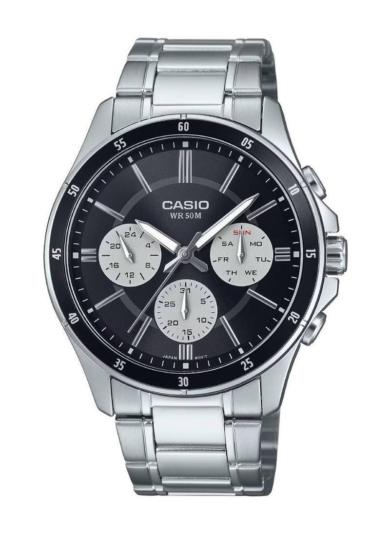 CASIO - Quartz Analog Stainless Steel Men's Watch MTP-1374D-1A3V - Image 1