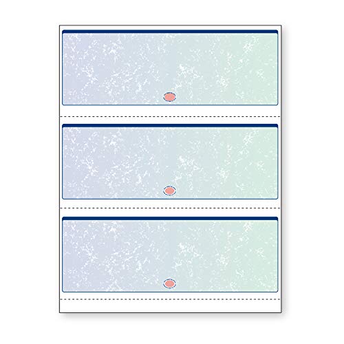 DocuGard Premier Prismatic Check, 13 Features, 8.5 X 11, Blue/Green Prismatic, 500/ream - Image 1