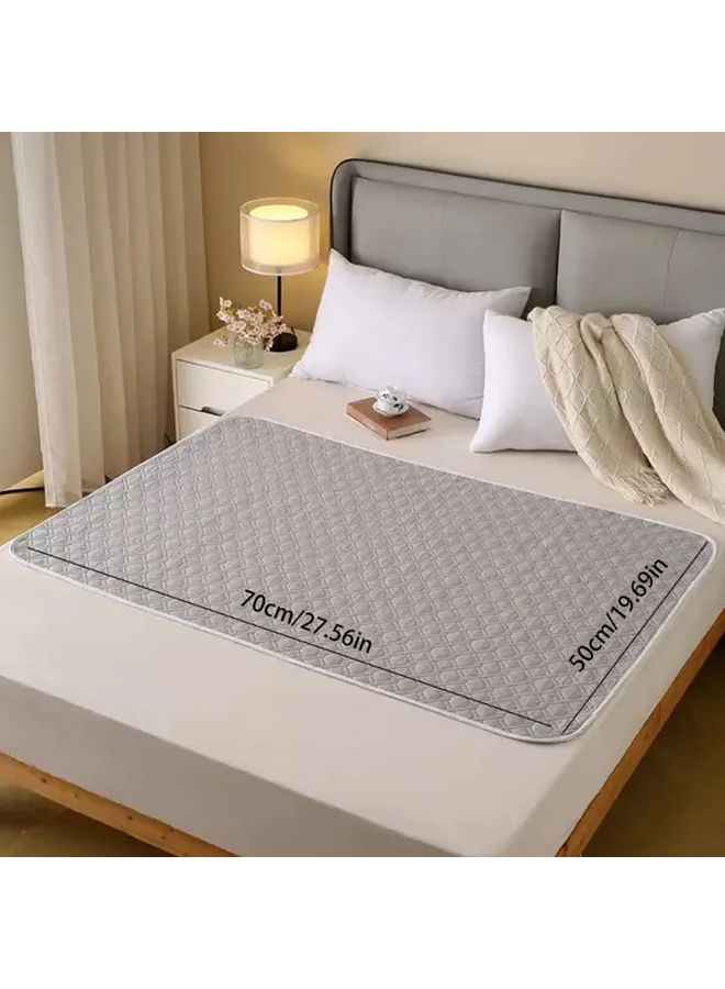 Washable Leak Proof Mattress Protector 70x90 Cm Coffee Color For Seniors Pets - Image 4