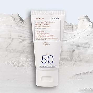 KORRES YOGHURT Sun Cream SPF50 Fast Absorbing Long Lasting Moisturising Water Resistant 50ml - Image 4