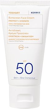 KORRES YOGHURT Sun Cream SPF50 Fast Absorbing Long Lasting Moisturising Water Resistant 50ml - Image 1