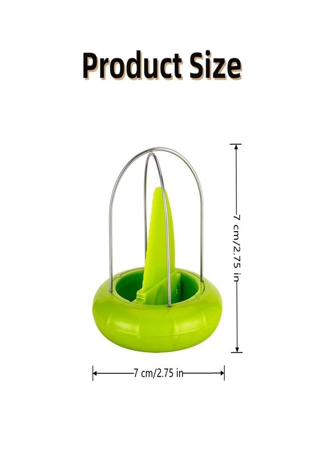 Nanchroadly 2 PCS Kiwi Peeler Professional Kiwi Cutter Kiwi Tool 2-In-1 Stainless Steel Kiwi Fruit Peeler Kiwi Slicer Tool for Kiwi,Dragon Fruit, Etc.(Green、Yellow) - Image 2