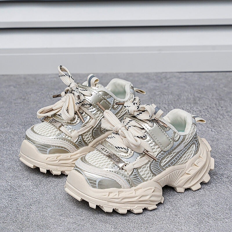 Mesh Sneakers Lightweight Flexible Sole Walking Shoes For Kids Indoor And Outdoor Activities - Image 1