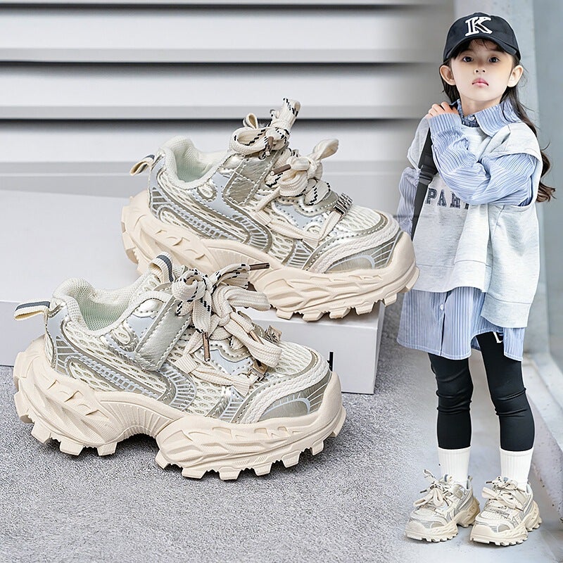 Mesh Sneakers Lightweight Flexible Sole Walking Shoes For Kids Indoor And Outdoor Activities - Image 3