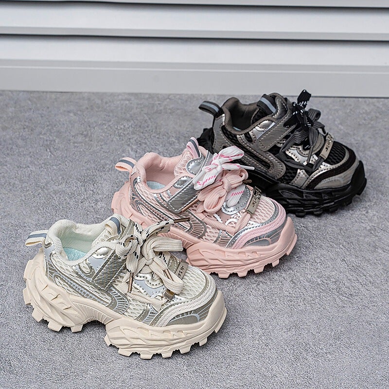 Mesh Sneakers Lightweight Flexible Sole Walking Shoes For Kids Indoor And Outdoor Activities - Image 2