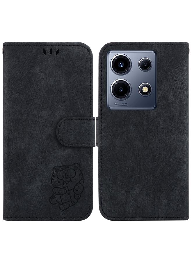 زبون جراب لهاتف Infinix Note 30 VIP من الجلد المنقوش بنقشة نمر صغير - Image 1