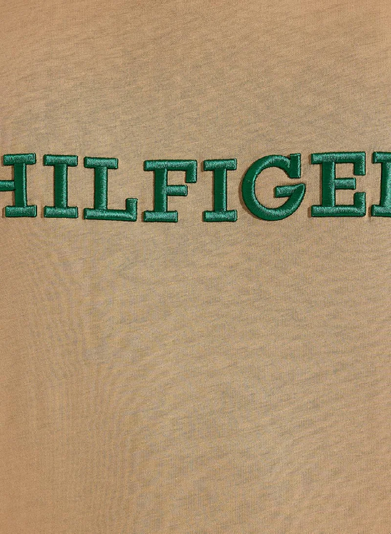Tommy Hilfiger Classic Khaki Hilfiger Monotype Archive Fit T-Shirt for Men | Best Price UAE