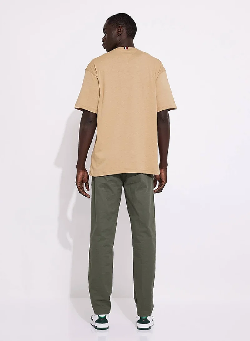 Tommy Hilfiger Classic Khaki Hilfiger Monotype Archive Fit T-Shirt for Men | Best Price UAE