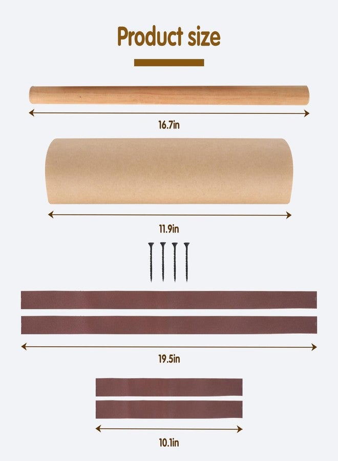 QVEEQ Kraft Paper Dispenser, Wall Mounted Paper Roll Dispenser, Rolling Butcher Paper Holder Hanging Notepad Holder Can Be Used for Wall Decoration, Art Coffee Shop, Restaurant (98ftx0.98ft Paper) - Image 2