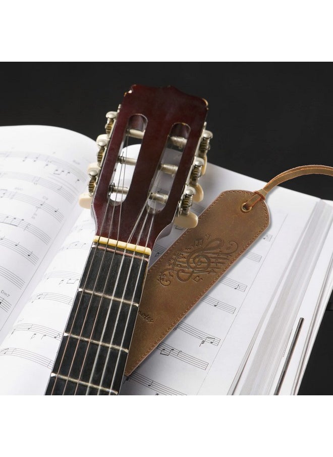 Sovereign-Gear Rks For Men And Women | Quality Mens Bookmark With Music Notes | 2 Smooth Handmade Leather Book Markers For Men Women Book Lovers Readers (7X2) Leather Gift | Sovereign-Gear  - Image 3