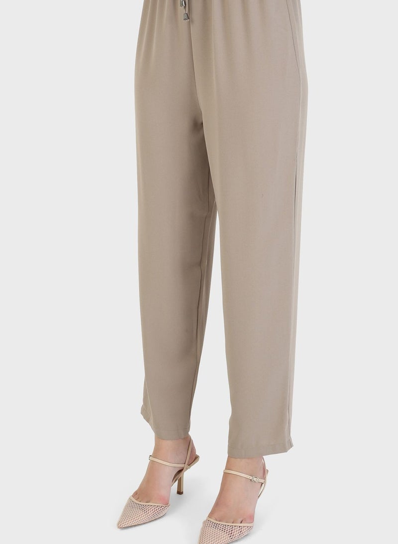 Modanisa Pocket Detail Tunic & Pants Set  - Image 4