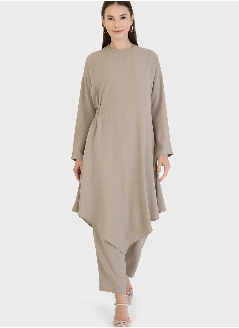 Modanisa Pocket Detail Tunic & Pants Set