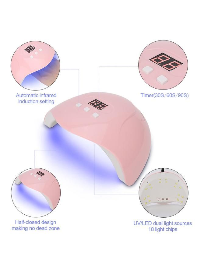 54W USB LED UV Gel Lamp Curing Machine Intelligent Nail Polish Dryer Manicure ToolSUNX3