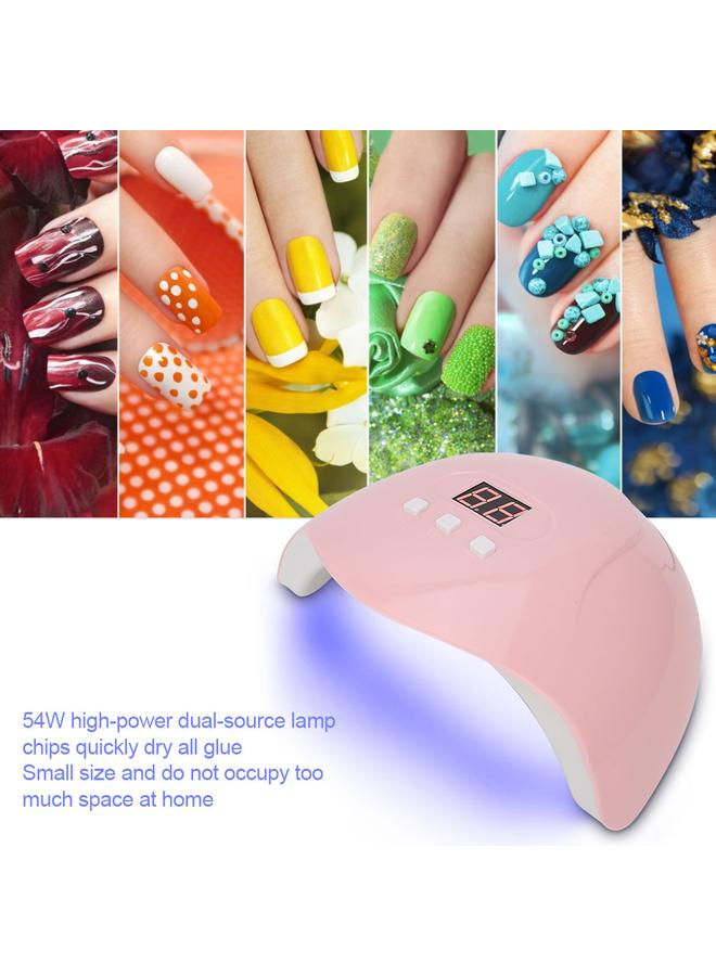 54W USB LED UV Gel Lamp Curing Machine Intelligent Nail Polish Dryer Manicure ToolSUNX3