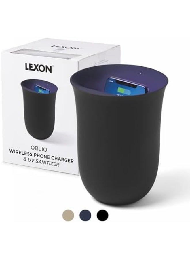 LEXON Oblio Wireless Charger And Phone Sanitizer, Uv Disinfection Light And Fast Charging Station - Image 5
