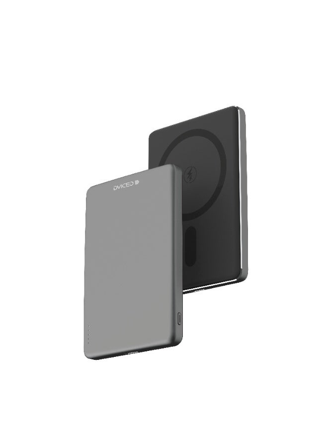 Dviced Ultrathin MagsafePower bank with 5000mAh capacity - Grey - Image 1