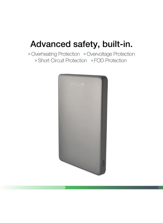 Dviced Ultrathin MagsafePower bank with 5000mAh capacity - Grey - Image 4