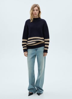 MANGO Perkins Neck Striped Sweater  - Image 4