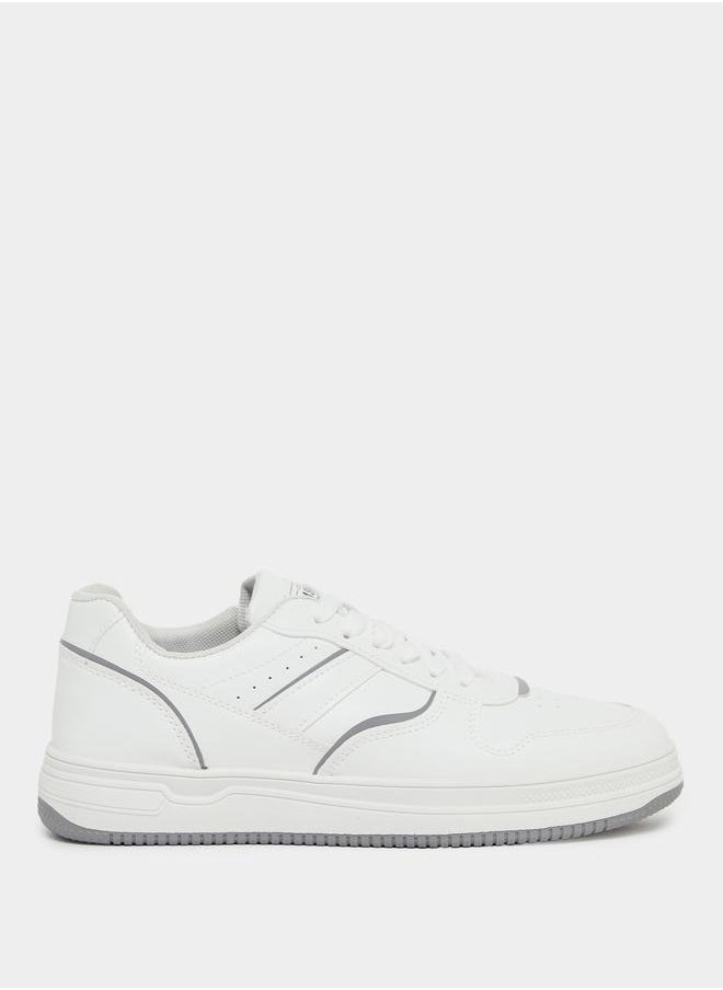 Styli Styli Panelled Lace-Up Sneakers  - Image 2