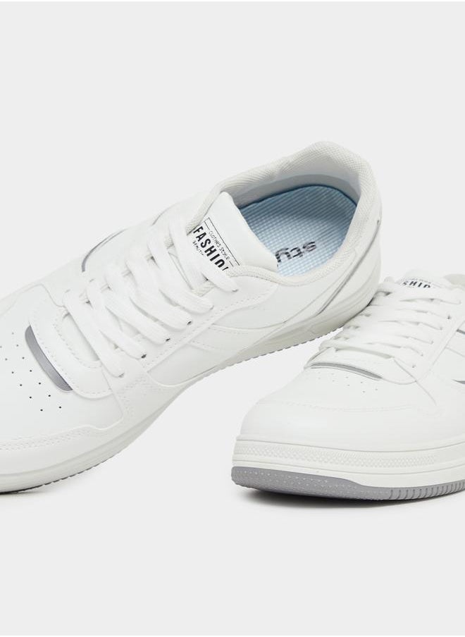 Styli Styli Panelled Lace-Up Sneakers  - Image 4
