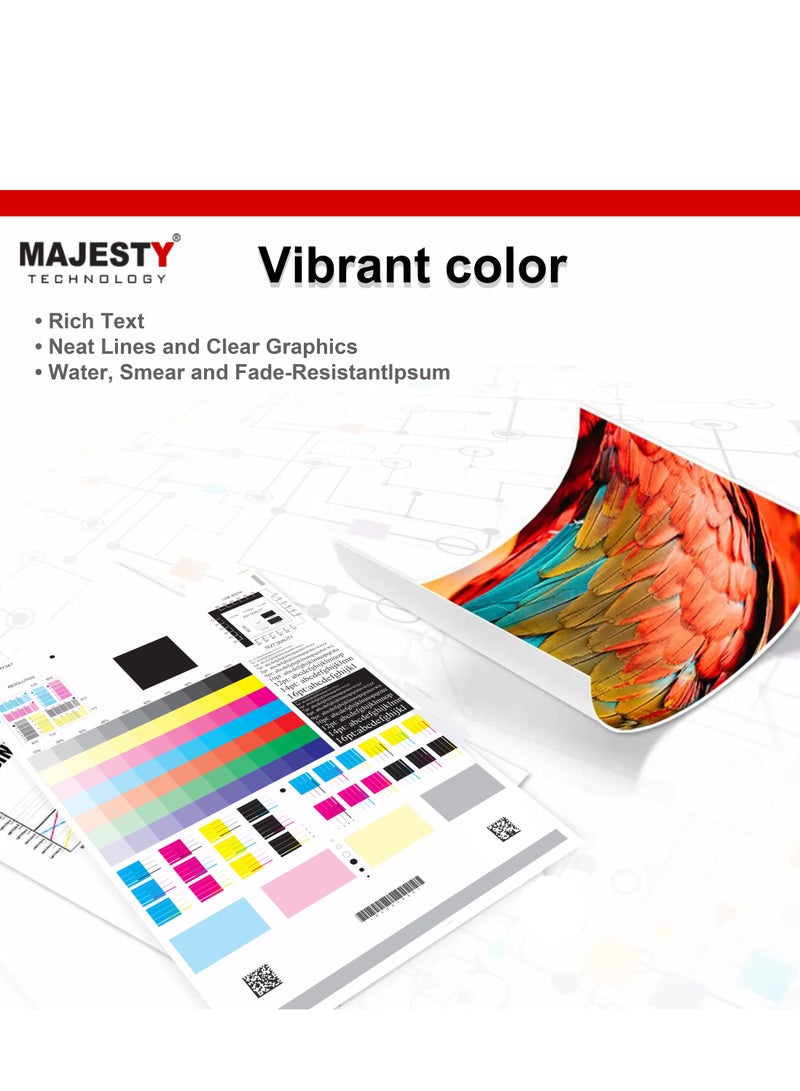 ماجيستي خرطوشة حبر ملونة W2212 207A متوافقة مع طابعة اتش بي ليزر جيت برو M255dw M255nw MFP M282nw MFP M283cdw MFP M283fdn MFP M283fdw أصفر - Image 5