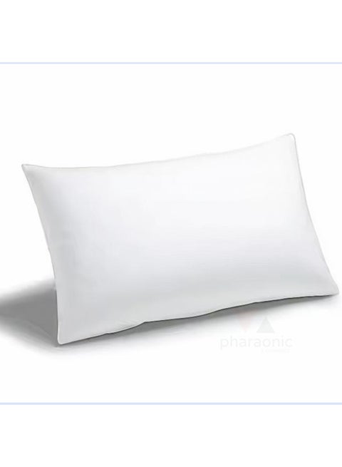 مخده فندقية فاخرة 50x70 cm  ذات ملمس ناعم من الألياف الدقيقة - حشوة الفيبر وغطاء قطني 100%