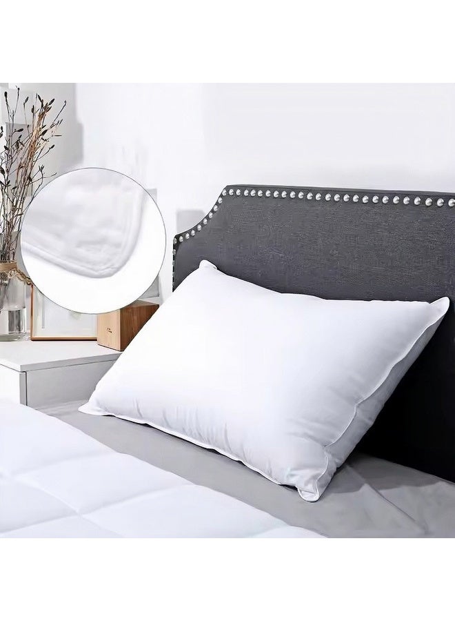 لايف ستايل مخده فندقية فاخرة 50x70 cm  ذات ملمس ناعم من الألياف الدقيقة - حشوة الفيبر وغطاء قطني 100% - Image 4