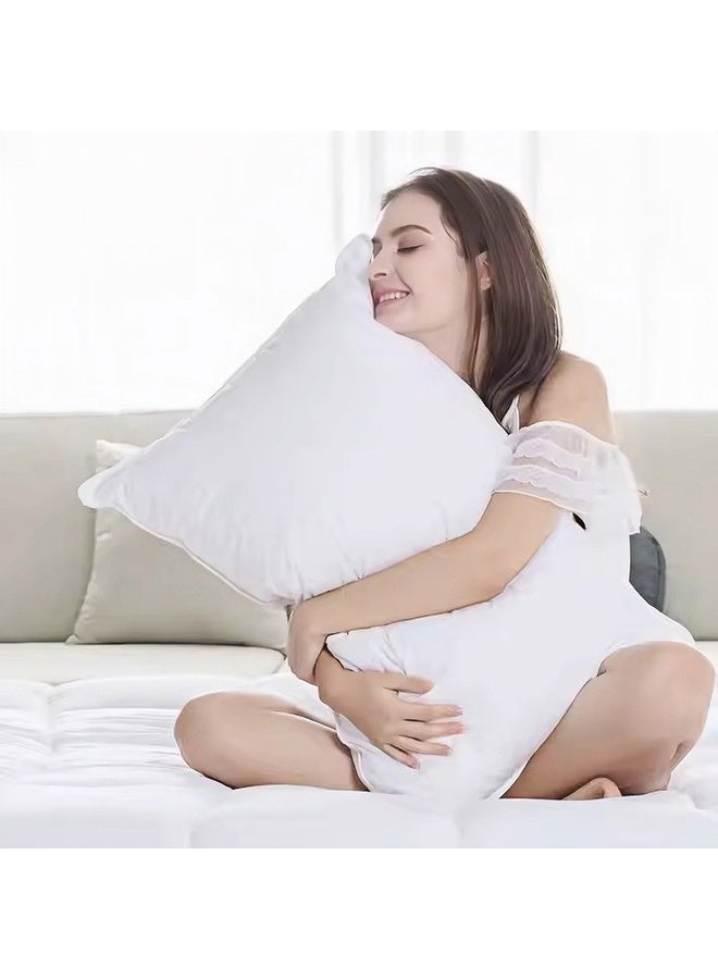 لايف ستايل مخده فندقية فاخرة 50x70 cm  ذات ملمس ناعم من الألياف الدقيقة - حشوة الفيبر وغطاء قطني 100% - Image 3