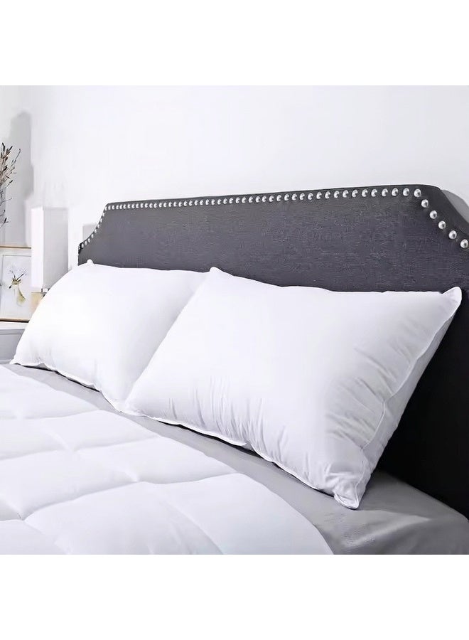 لايف ستايل مخده فندقية فاخرة 50x70 cm  ذات ملمس ناعم من الألياف الدقيقة - حشوة الفيبر وغطاء قطني 100% - Image 5
