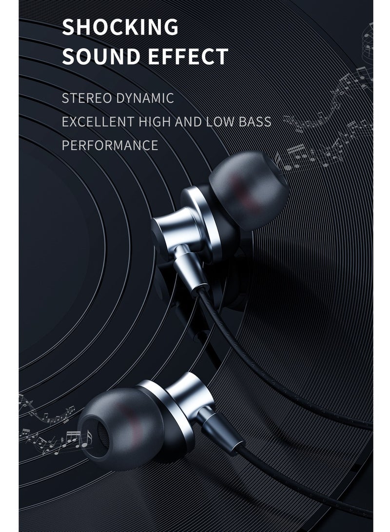 lanex LE12 Wired Type-C Earphone in Stylish Black Color Comfortable Rubber Design for Daily Use Provides Clear Sound and a Stable, Uninterrupted Listening Experience