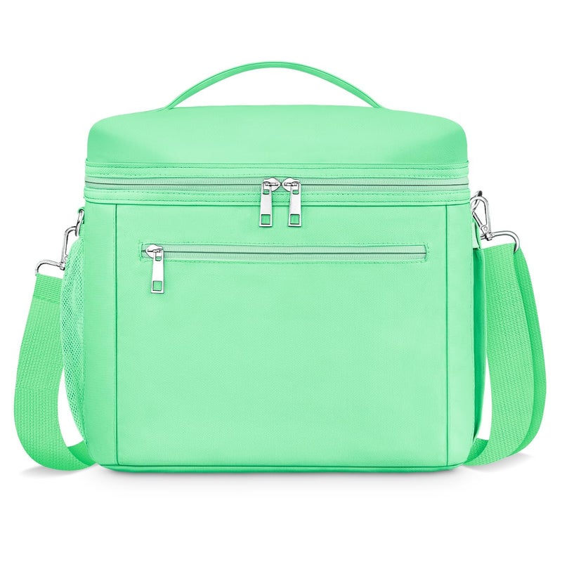 DALINDA Insulated Lunch Bag for WomenLunch Box Cooler Bag Lightweight Nylon Waterproof Lunch Box LunchBags for Work Mint green