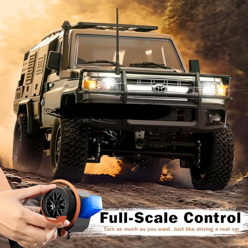 ARRIS 1/12 RC Rock Crawler, MN-82S Toyota LC79 RC Pickup Truck, 2.4GHz RC Rock Crawler 4x4 Remote Control Off Road Car RTF with Upgraded Chassis Hobby Grade Toy Gifts for Adults - Image 4