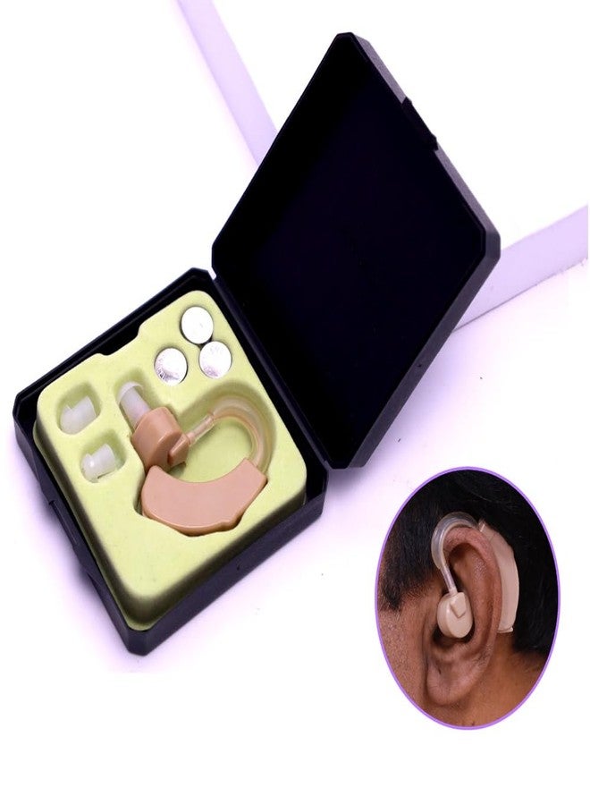 Cubent Sound Increaser for Ear | Behind-the-Ear Personal Sound Amplifier | Adjustable Volume, Lightweight & Comfortable Fit | Includes Extra Batteries & Ear Plugs | Ideal for TV, Conversations & Daily Use - Image 2