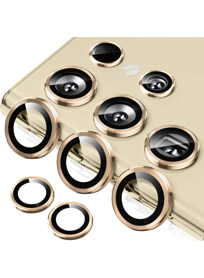 Camera Screen Protector for Samsung Galaxy S24 Ultra 5G | [Anti-Scratch] [HD] [No Bubble] Lens Screen Protector for Samsung Galaxy S24 Ultra - Gold - Image 1