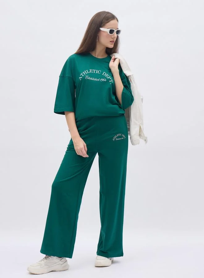 Styli Styli Oversized Graphic T-Shirt and Joggers Co-Ords