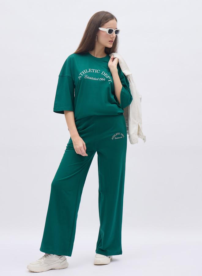 Styli Oversized Graphic T-Shirt and Joggers Co-Ords - Image 1