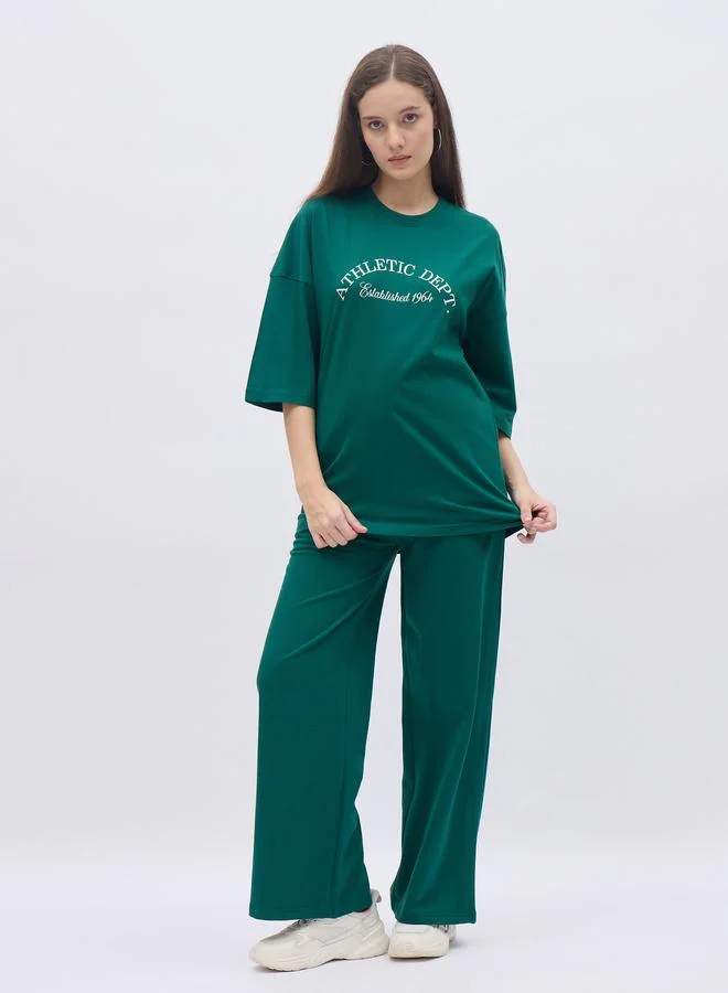 Styli Styli Oversized Graphic T-Shirt and Joggers Co-Ords