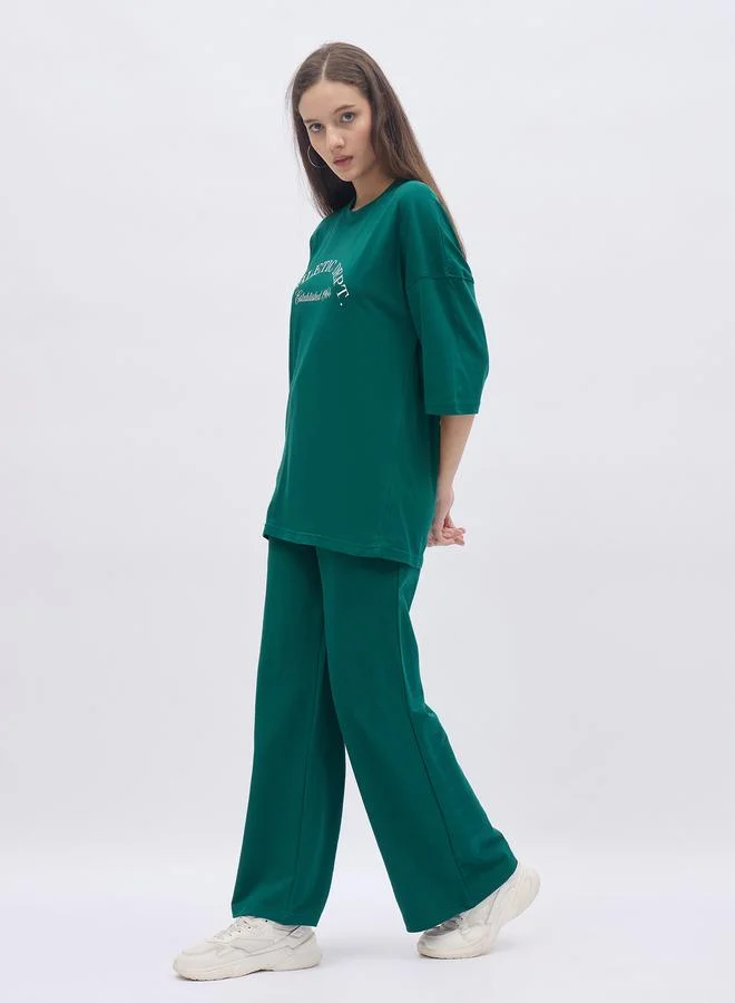 Styli Styli Oversized Graphic T-Shirt and Joggers Co-Ords