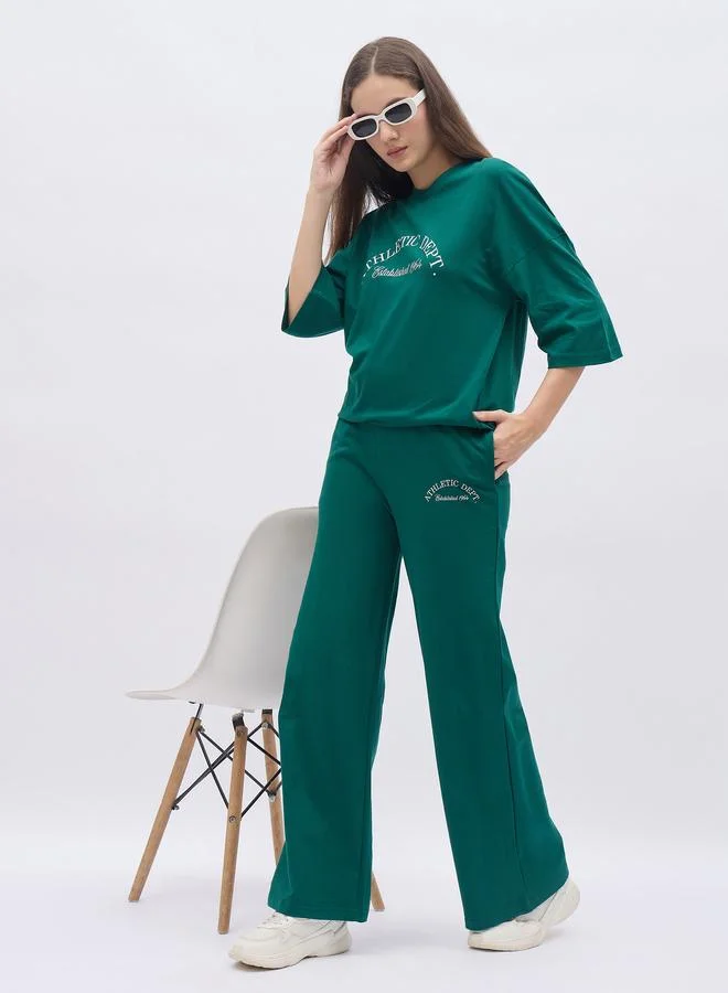 Styli Styli Oversized Graphic T-Shirt and Joggers Co-Ords