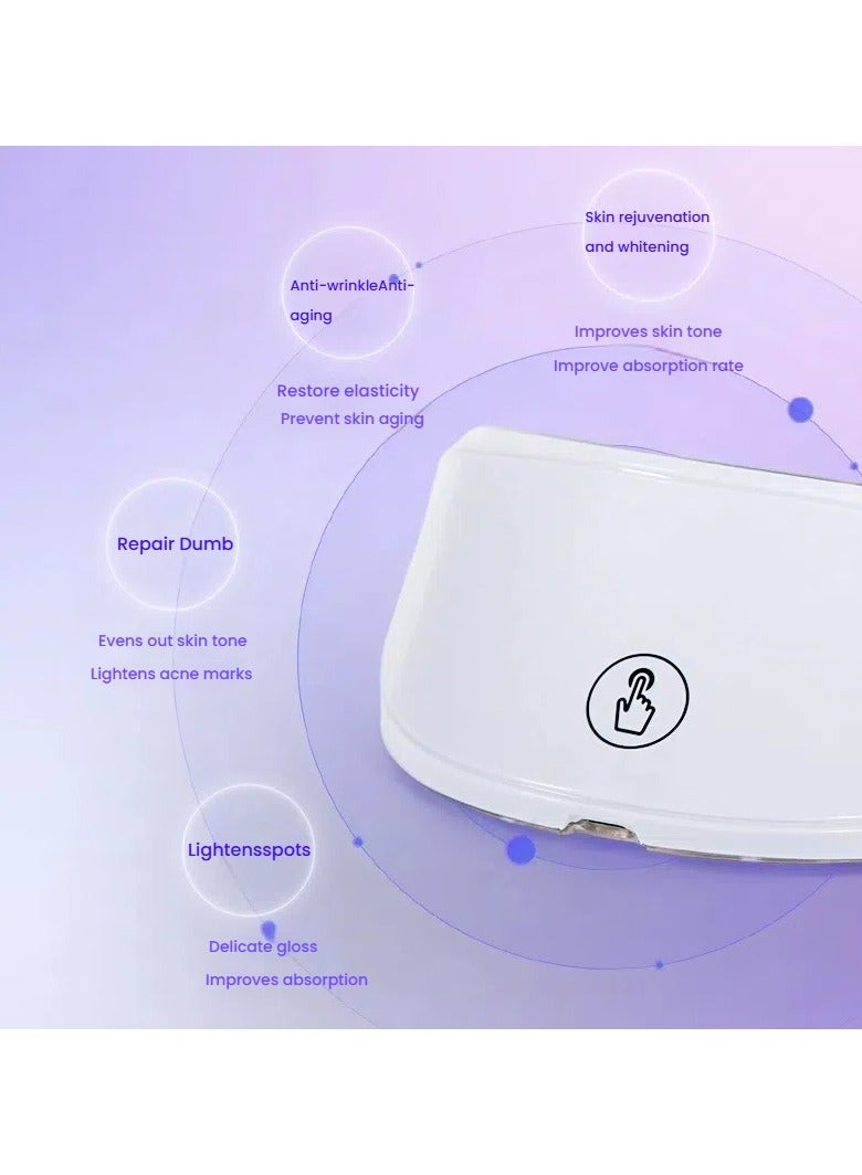 عام جهاز إعادة حيوية البشرة بالفوتونات بالأضواء الملونة LED للرقبة. هو جهاز يستخدم لإضاءة الرقبة ويتضمن إدخال تقنية لمعالجة التجاعيد في الرقبة. فهو جهاز يقدم حماية للرقبة ويعمل كأداة لتحسين جمالية الرقبة. - Image 2