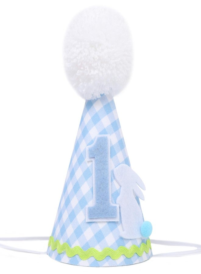 Agkvw Some Bunny Is One Birthday Hat - Petter Rabbit 1st Birthday Hat for Boys, Easter First Party Crown, Spring 1st birth Decorations - Image 1