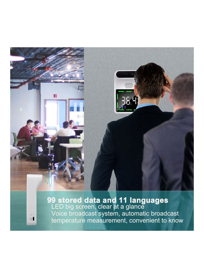 اليشمك ميزان قياس حرارة بالأشعة تحت الحمراء يثبت على الحائط - Image 3