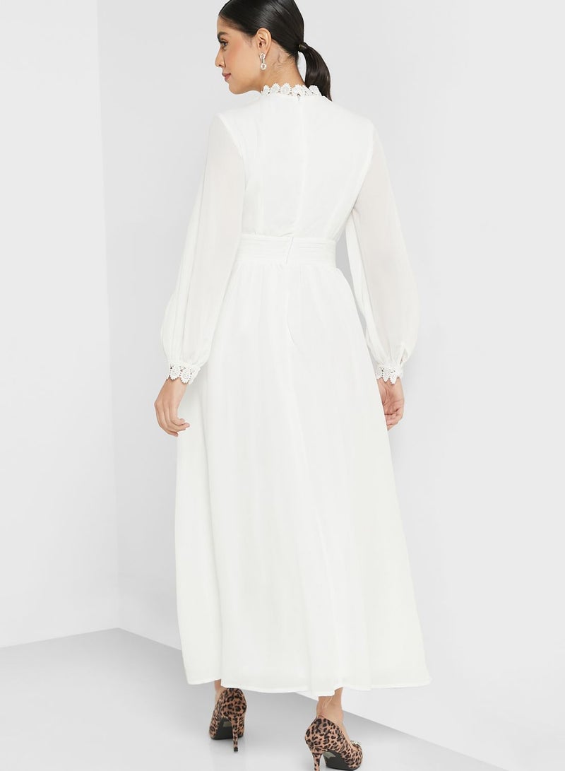 ELLA Bishop Sleeve Flare Dress  - Image 2